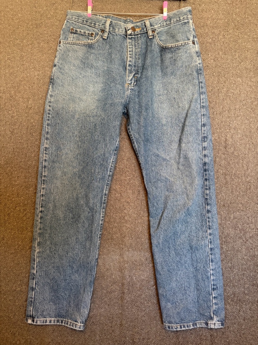 Wrangler Men's Straight Light Blue Denim Jeans